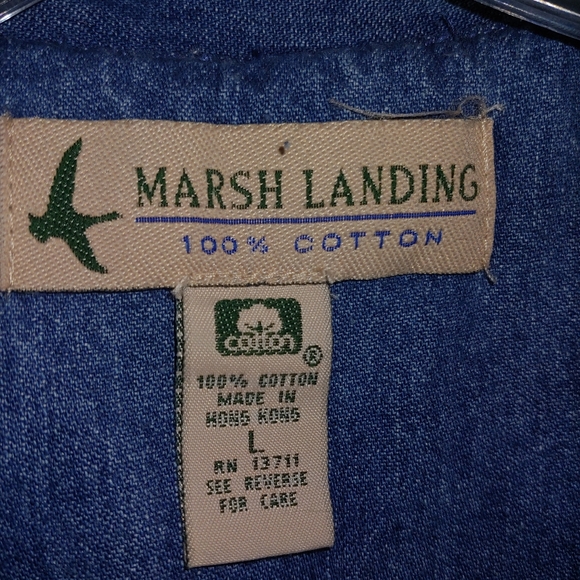 Marsh Landing NWT Loop Buttonhole Shirt-Jac Large - Picture 7 of 9
